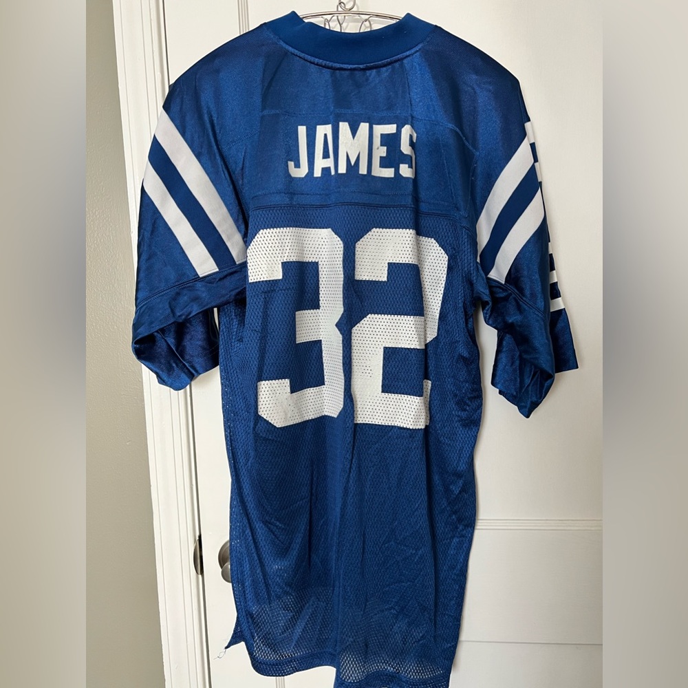 Vintage Indianapolis Colts Jersey Edgerrin James 32 Authentic Reebok NFL Jersey